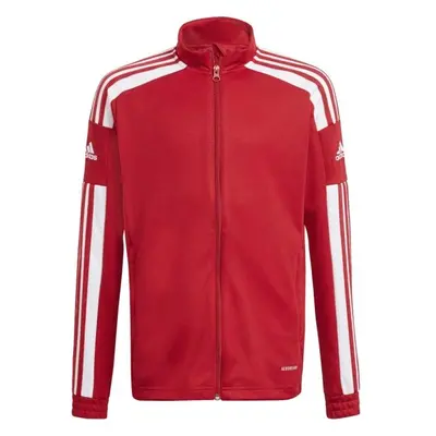 adidas SQUADRA JACKET Chlapecká fotbalová mikina, červená, velikost