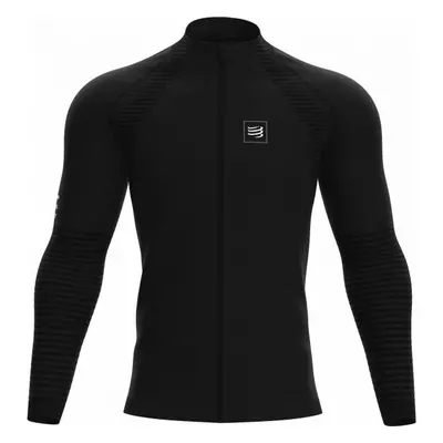 Compressport SEAMLESS ZIP SWEATSHIRT Pánská sportovní mikina, černá, velikost