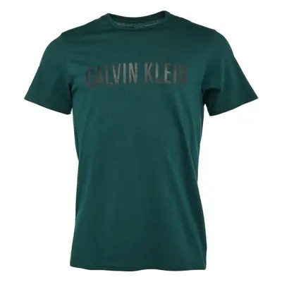 Calvin Klein S/S CREW NECK Pánské tričko, tmavě zelená, velikost