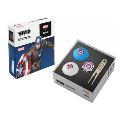 VOLVIK MARVEL CAPTAIN AMERICA Set golfových míčků, mix, velikost