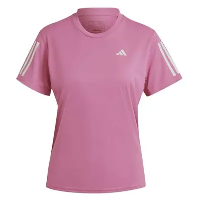 adidas OWN THE RUN TEE Dámské běžecké tričko, růžová, velikost