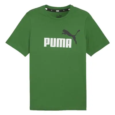 Puma ESSENTIALS + COL LOGO TEE Pánské triko, zelená, velikost