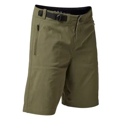 Fox RANGER SHORT W/LINE YTH Dětské cyklo šortky, khaki, velikost