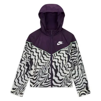 Nike SPORTSWEAR WINDRUNNER Dívčí bunda, fialová, velikost