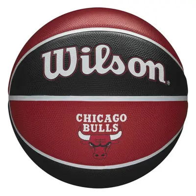 Wilson NBA TEAM TRIBUTE BULLS Basketbalový míč, červená, velikost