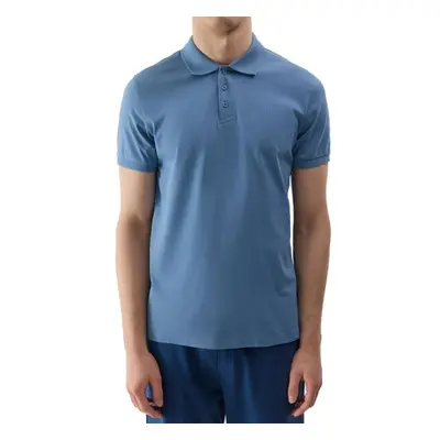 4F POLO SHIRT Pánské polo tričko, modrá, velikost