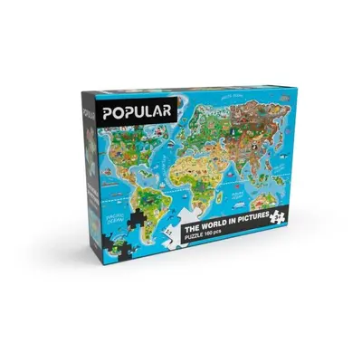 POPULAR MAPA SVĚTA KS – AN Puzzle, mix, velikost