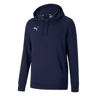 Puma TEAMGOAL CAUSALS HOODIE Pánská fotbalová mikina, tmavě modrá, velikost