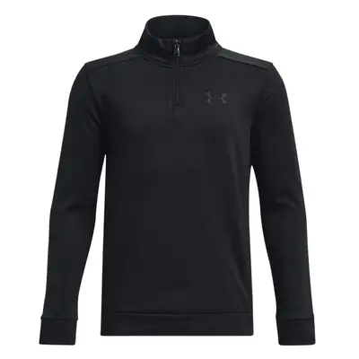 Under Armour ARMOUR FLEECE 1/4 ZIP Chlapecká mikina, černá, velikost