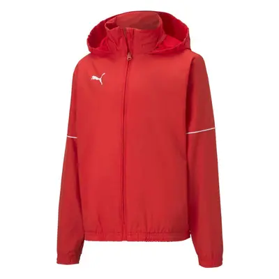 Puma TEAM GOAL RAIN JACKET Dětská sportovní bunda, červená, velikost