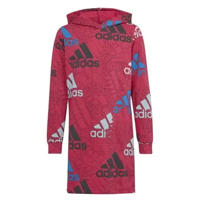 adidas BRAND LOVE Dívčí šaty, růžová, velikost