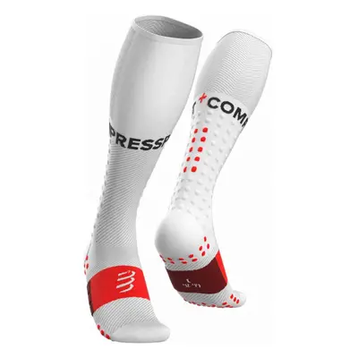 Compressport FULL SOCKS RUN Kompresní běžecké podkolenky, bílá, velikost