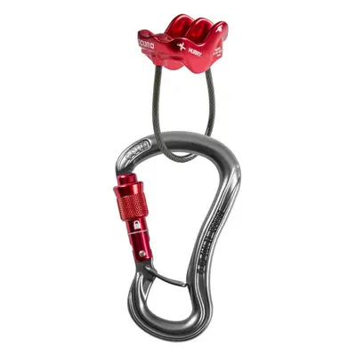 OCÚN BELAY SET CONDOR SCREW / HURRY Sada karabiny s jistítkem, červená, velikost