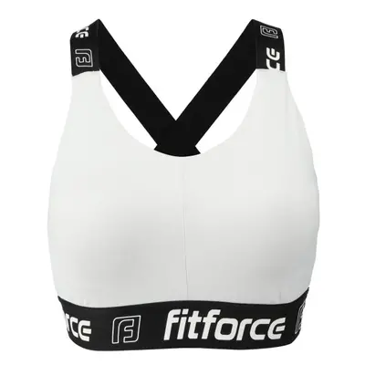 Fitforce NEMEE Dámská fitness podprsenka, bílá, velikost