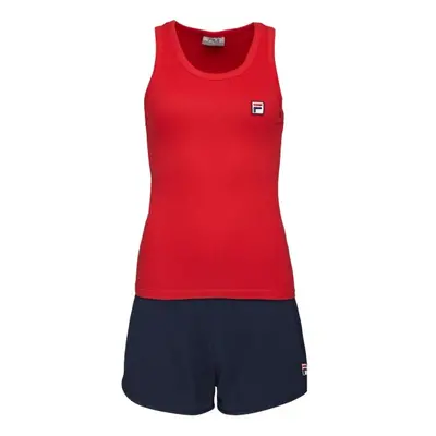 Fila JERSEY RIB TANK FRENCH TERRY SHORT PANT PYJAMAS W Dámské pyžamo, tmavě modrá, velikost