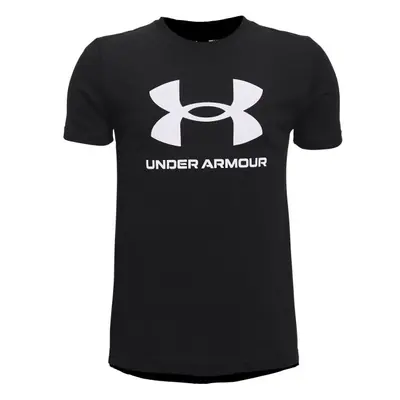 Under Armour SPORTSTYLE LOGO Chlapecké triko, černá, velikost