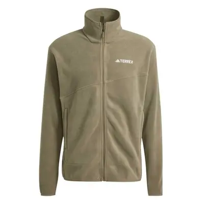 adidas TERREX MULTI FULL-ZIP FLEECE Pánská fleecová bunda, khaki, velikost