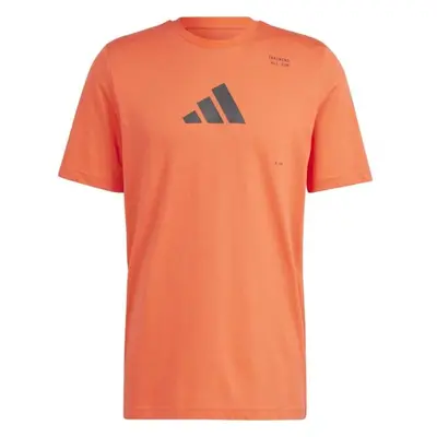 adidas TRAINING CAT G T Pánské sportovní triko, oranžová, velikost