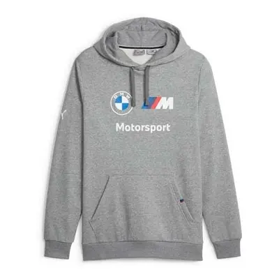 Puma BMW MOTORSPORT ESSENTIALS HOODIE Pánská mikina, šedá, velikost