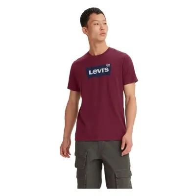 Levi's® GRAPHIC CREWNECK TEE Pánské tričko, vínová, velikost