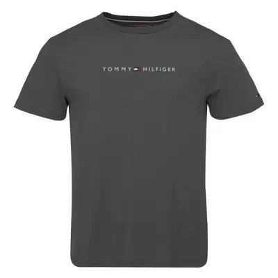 Tommy Hilfiger ORIGINAL SS TEE Pánské triko, tmavě šedá, velikost