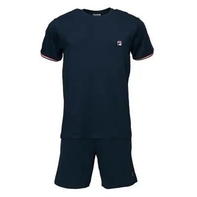 Fila JERSEY STRETCH SS T-SHIRT FRENCH TERRY HORTS PYJAMAS Pánské pyžamo, tmavě modrá, velikost