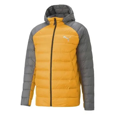 Puma PACKLITE HOODED DOWN JACKET Pánská bunda, žlutá, velikost