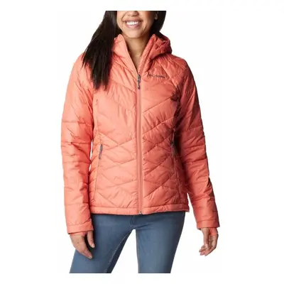 Columbia HEAVENLY HOODED JACKET Dámská zimní bunda, lososová, velikost