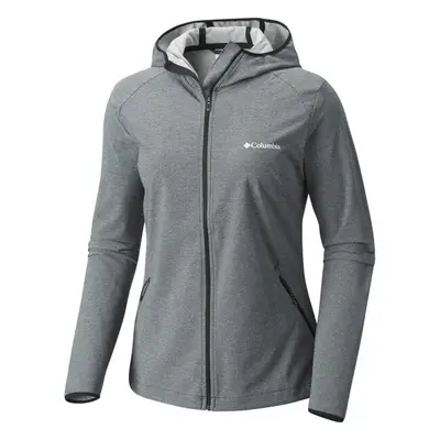 Columbia HEATHER CANYON HOODDED JACKET Dámská softshelová bunda, tmavě šedá, velikost