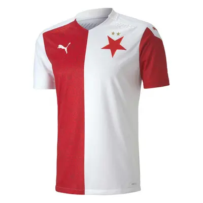 Puma SK SLAVIA SHIRT PROMO Pánský fotbalový dres, bílá, velikost