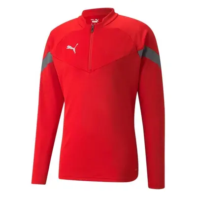 Puma TEAMFINAL TRAINING 1/4 ZIP TOP Pánská sportovní mikina, červená, velikost