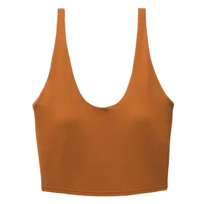 PrAna CHAKARA CROP TOP Dámské tílko, hnědá, velikost