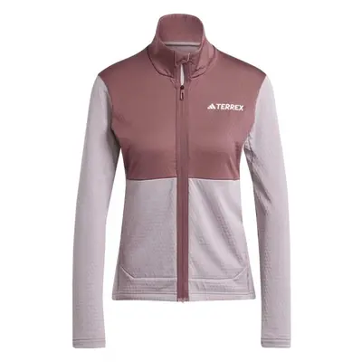 adidas TERREX MULTI LIGHT FLEECE FULL-ZIP Dámská mikina, fialová, velikost