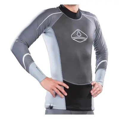 LAVACORE LC EXTREME SHIRT Top merinem pro extrémní vodní sporty, šedá, velikost