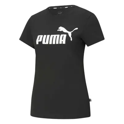 Puma ESSENTIALS LOGO TEE Dámské triko, černá, velikost