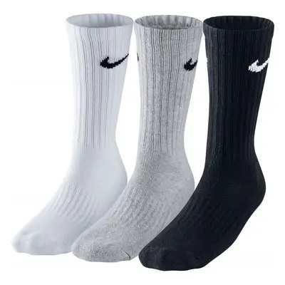 Nike 3PPK VALUE COTTON CREW 3PPK VALUE COTTON CREW - Sportovní ponožky, černá, velikost