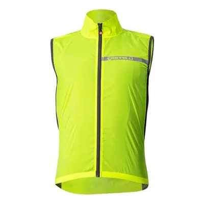 Castelli SQUADRA VEST Pánská vesta na kolo, reflexní neon, velikost