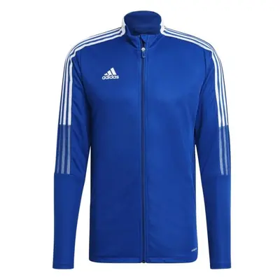 adidas TIRO TRACK JACKET Pánská fotbalová mikina, modrá, velikost