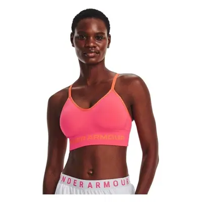 Under Armour SEAMLESS LOW LONG RIB Dámská podprsenka, růžová, velikost