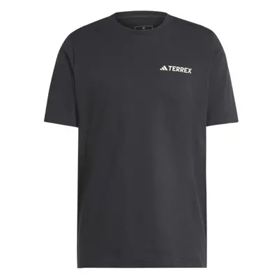 adidas TERREX GEONATURE TEE Pánské outdoorové tričko, černá, velikost