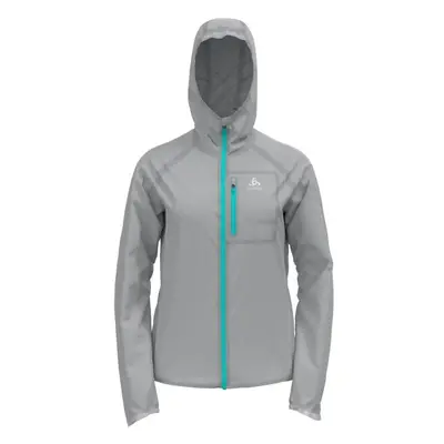 Odlo W DUAL DRYWATERPROOF JACKET Dámská běžecká bunda, šedá, velikost