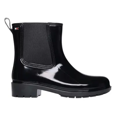 Tommy Hilfiger FLAG RAINBOOT Dámské holínky, černá, velikost