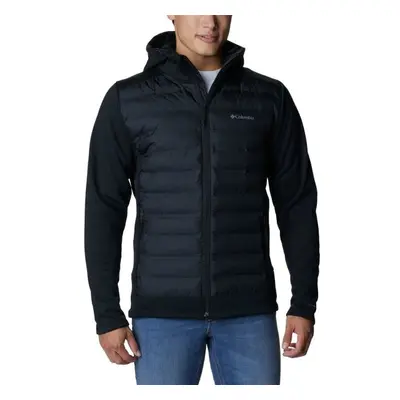 Columbia OUT-SHIELD INSULATED FULL ZIP HOODIE Pánská hybridní bunda, černá, velikost