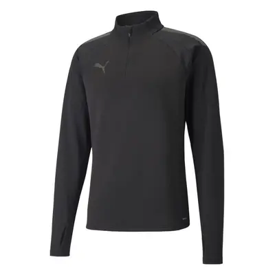 Puma INDIVIDUALLIGA WARM 4 ZIP TOP Pánská mikina, černá, velikost