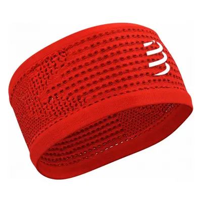 Compressport HEADBAND ON/OFF Běžecká sportovní čelenka, červená, velikost