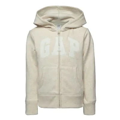 GAP FULLZIP LOGO Dívčí mikina, béžová, velikost