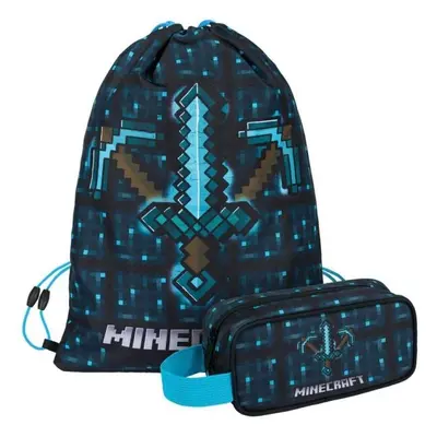 BAAGL SET MINECRAFT AXE AND SWORD Chlapecký školní set, tmavě modrá, velikost