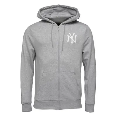 New Era MLB ESSENTIALS FZ HOODY NEYYAN Pánská mikina, šedá, velikost