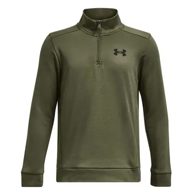 Under Armour ARMOUR FLEECE 1/4 ZIP Chlapecká mikina, khaki, velikost