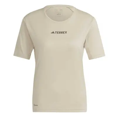 adidas TERREX MULTI TEE Dámské outdoorové tričko, béžová, velikost